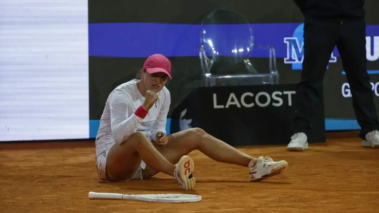 Iga Swiatek, tras su victoria. - EFE