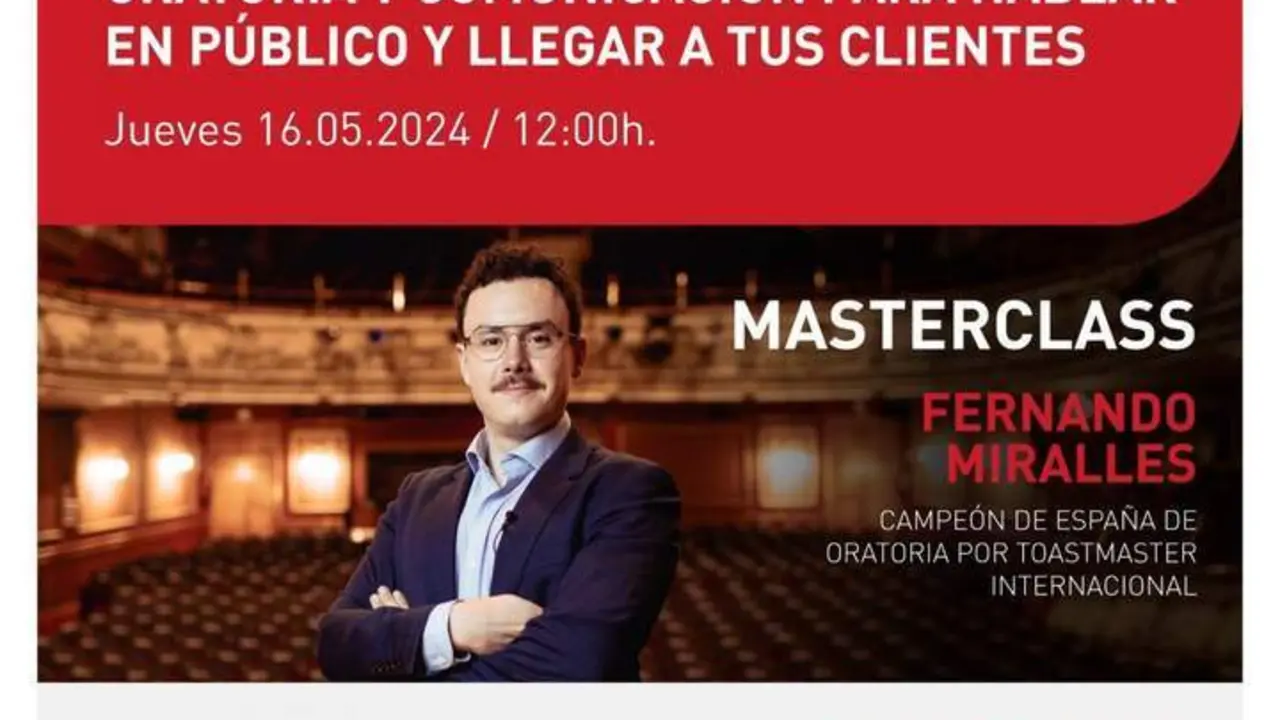 Cartel anunciador de la cita con Fernando Miralles - VIVA