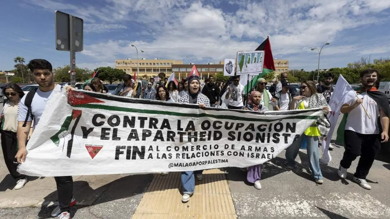 Protestas en la UMA. - Daniel P&eacute;rez/EFE