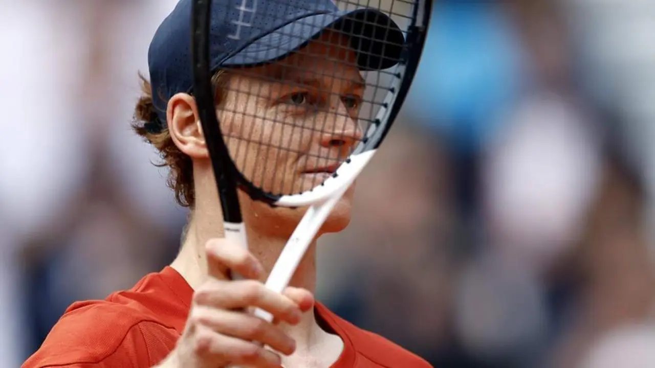 Jannik Sinner, tras su victoria. - EFE