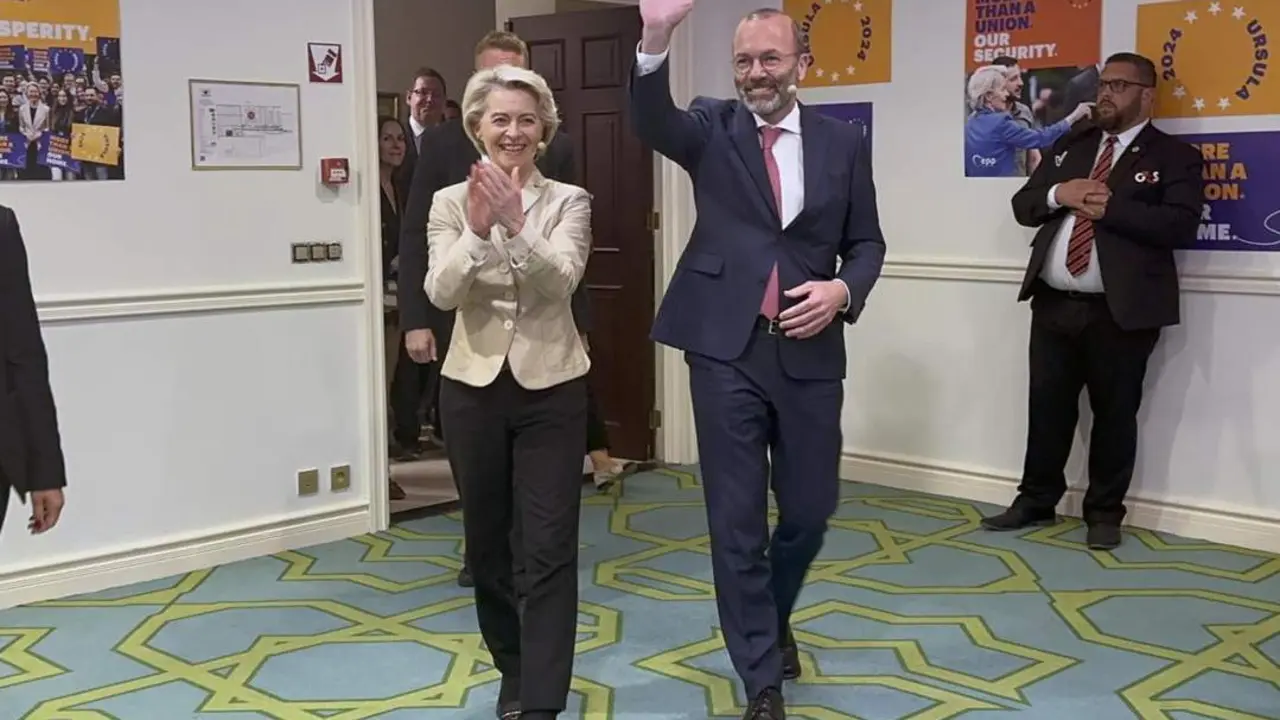 Von der Leyen y Weber. - EFE