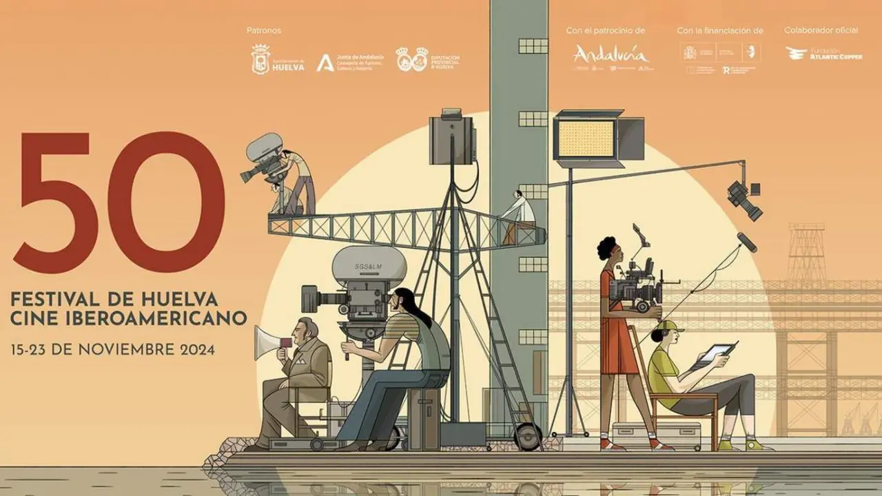 Cartel de la 50 edici&oacute;n del Festival de Huelva. - VH