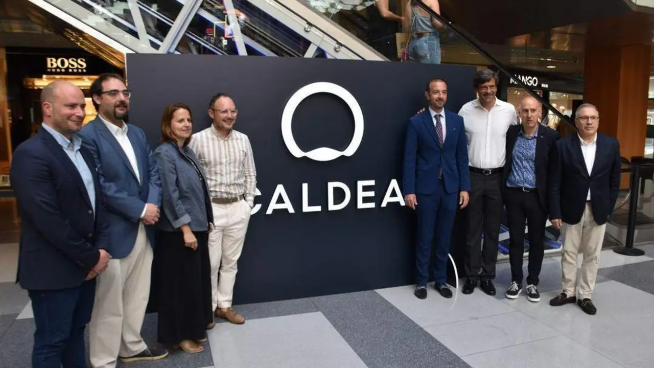 Xavier Expot, Rosa Gili, Jordi Torres y Miguel Pedregal. - Caldea