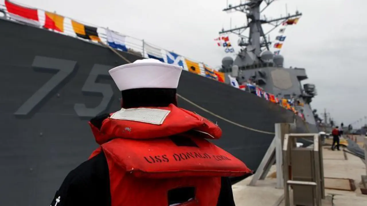 Imagen de archivo de una embarcaci&oacute;n de EEUU en la base de Rota - AFP VIA GETTY IMAGES