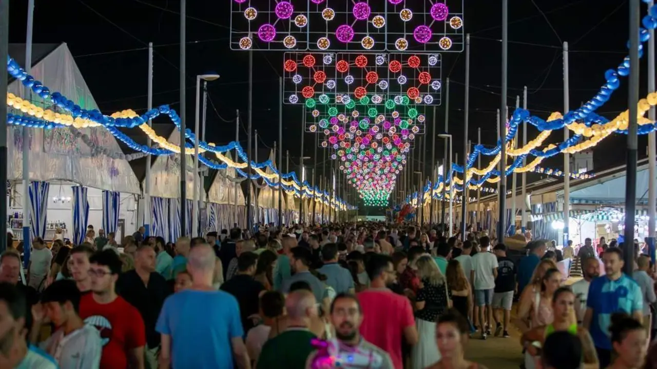 Recinto colombino durante las fiestas. | Ayto.