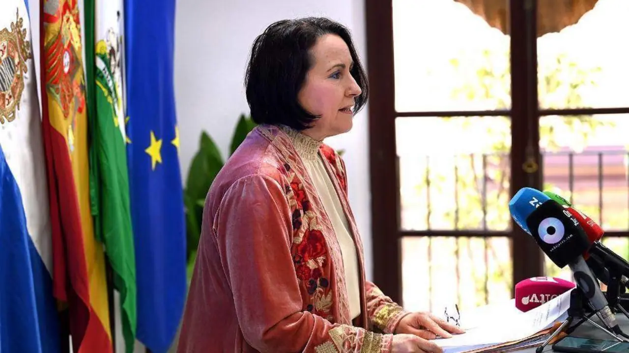 Nela Garc&iacute;a, en una rueda de prensa.  - Andaluc&iacute;a Informaci&oacute;n