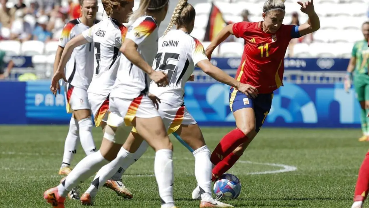 Alexia Putellas, en el duelo ante Alemania. - EFE