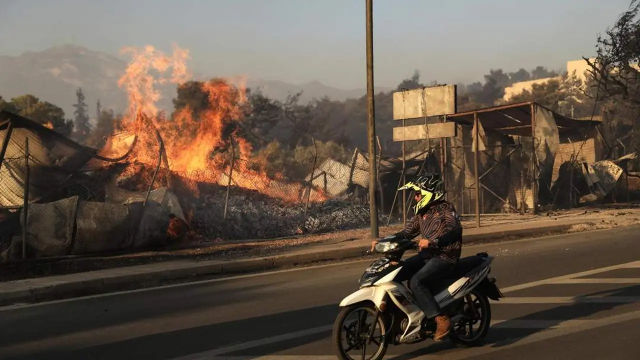 El incendio. - EFE