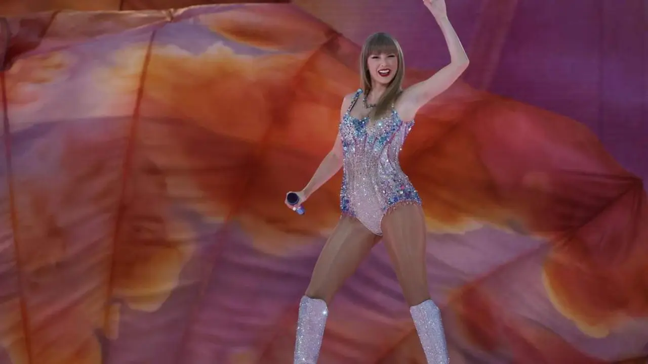 Taylor Swift, en el Santiago Bernab&eacute;u. - EFE