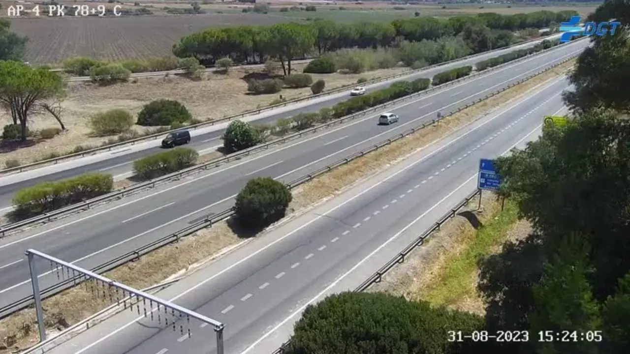 Vista de la AP-4 en la provincia de C&aacute;diz. - DGT
