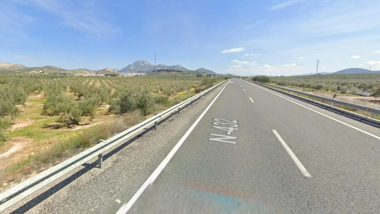 N-432 a su paso por Alcaudete.  - 