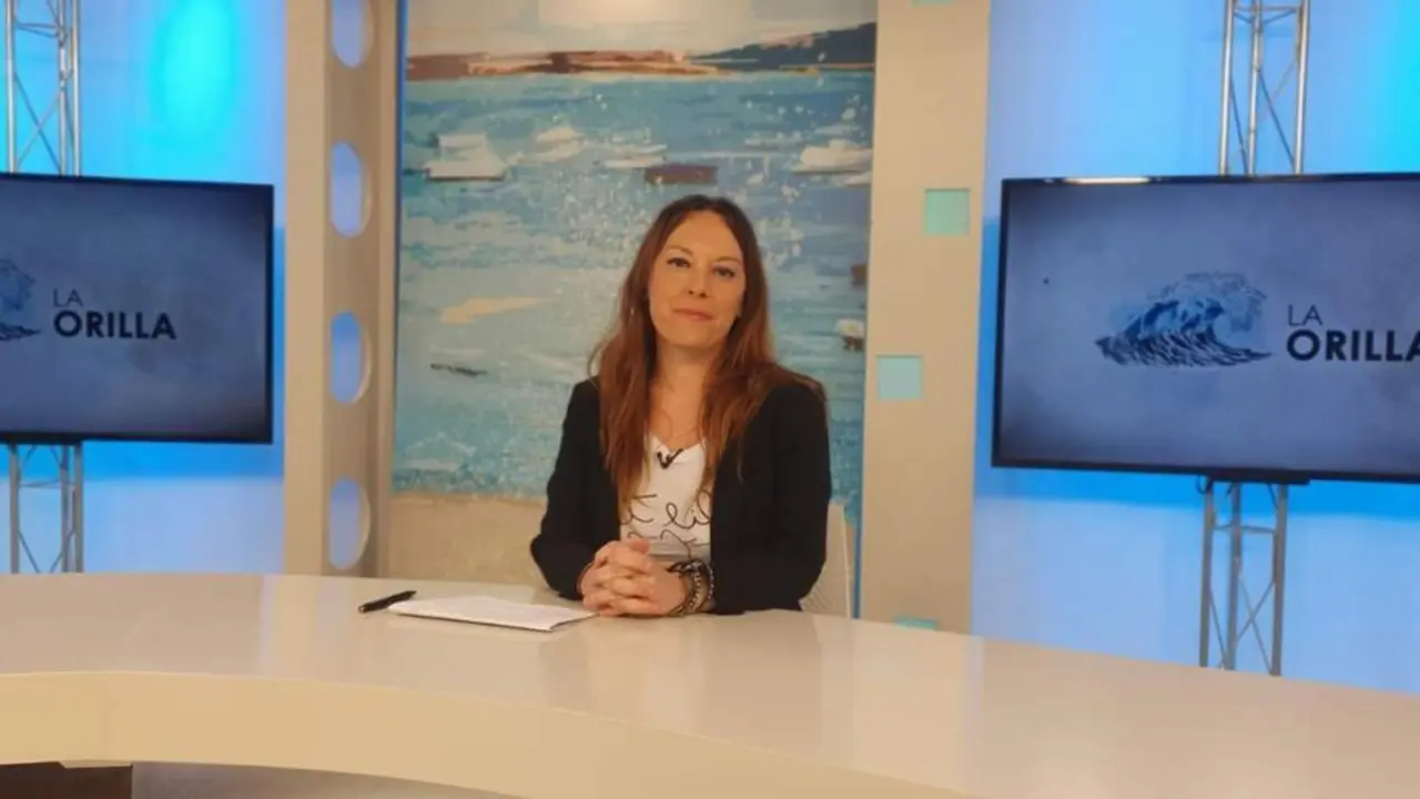 Lorena Garr&oacute;n, en La Orilla, en 7TV. - Mar&iacute;a Palacios