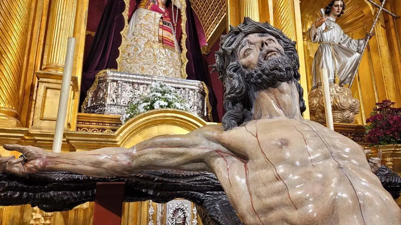 Cristo de la Salud reci&eacute;n restaurado - HERMANDAD