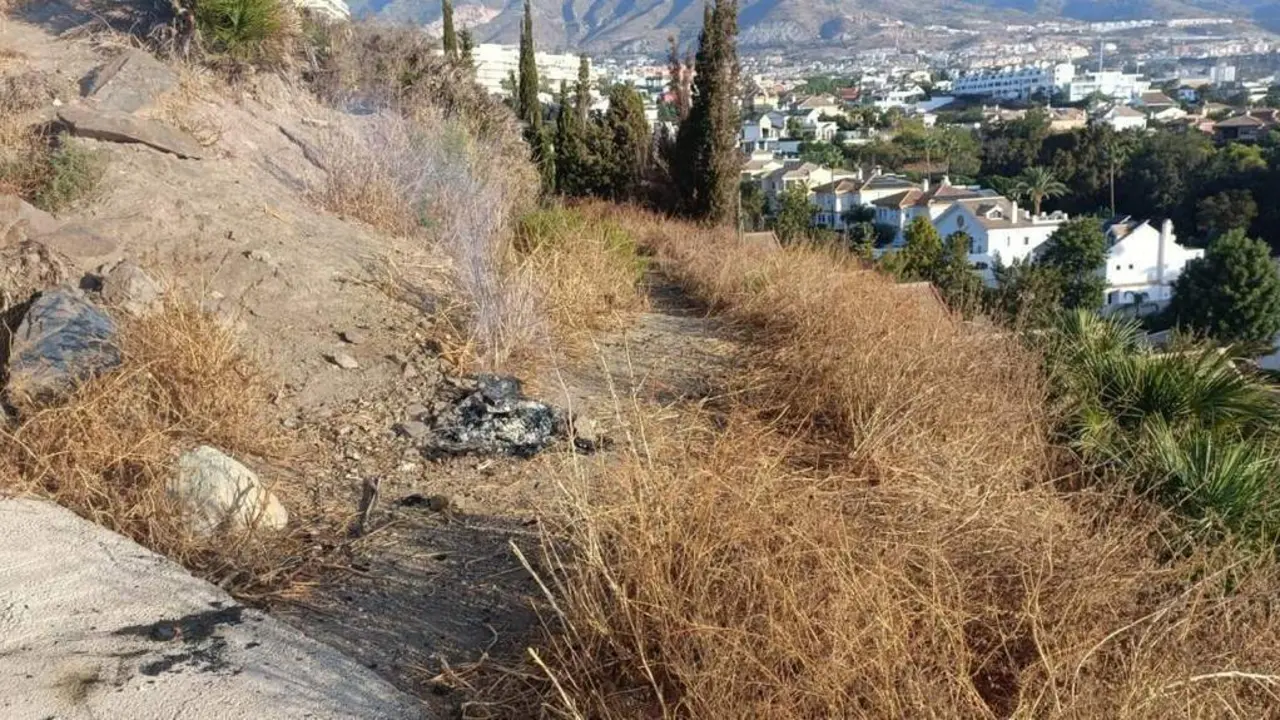 Zona en la que se quemaban basura  enseres de forma descontrolada. - VB