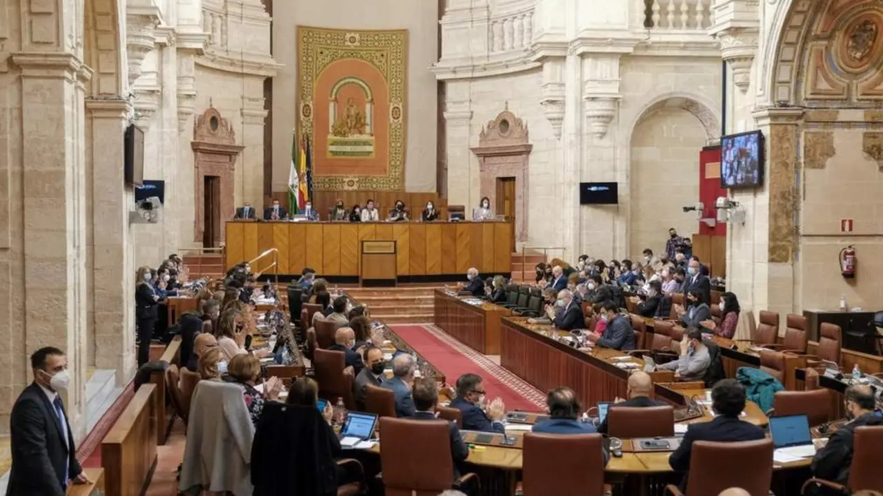 Vista general del Pleno del Parlamento andaluz. - EP