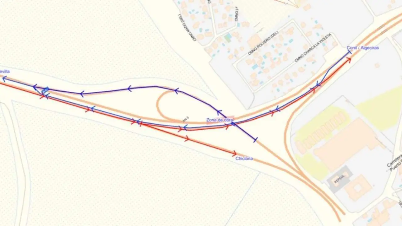 Cortes con motivo de la obra de Tres Caminos.  - A.I.