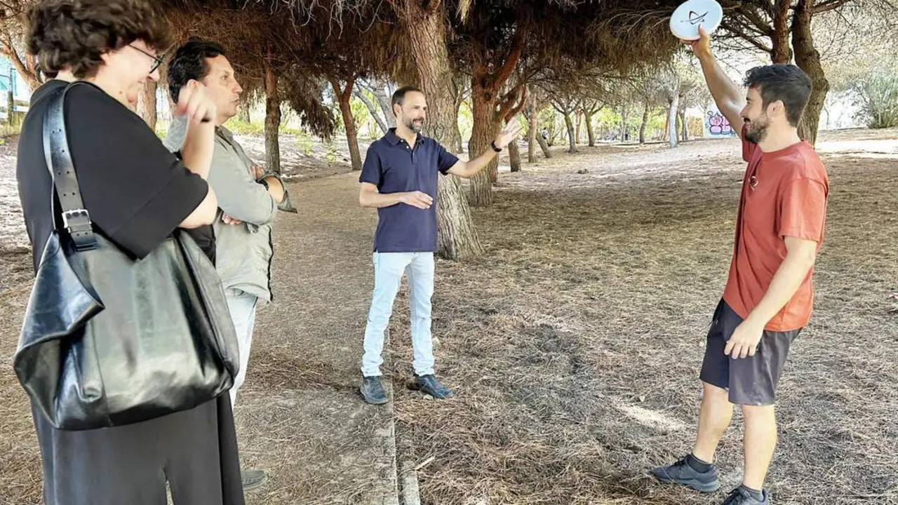 Un momento de la visita al Esp&iacute;ritu Santo, en La Jara - AI