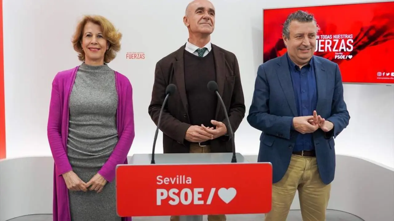 Mar Gonz&aacute;lez con Antonio Mu&ntilde;oz y Javier Fern&aacute;ndez. - EP.