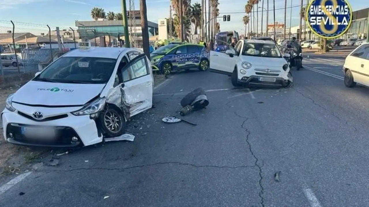 Imagen del lugar del accidente. - Emergencias 112.