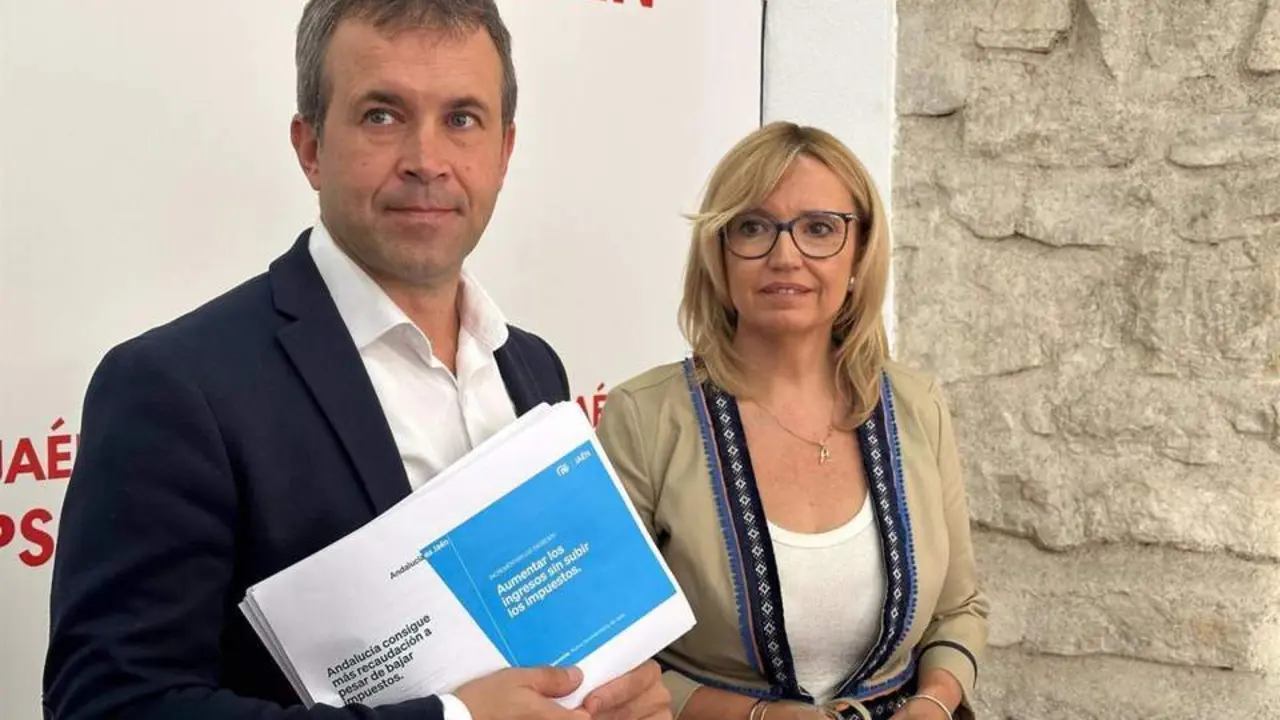 Mill&aacute;n y Angulo en rueda de prensa.  - PSOE de Ja&eacute;n