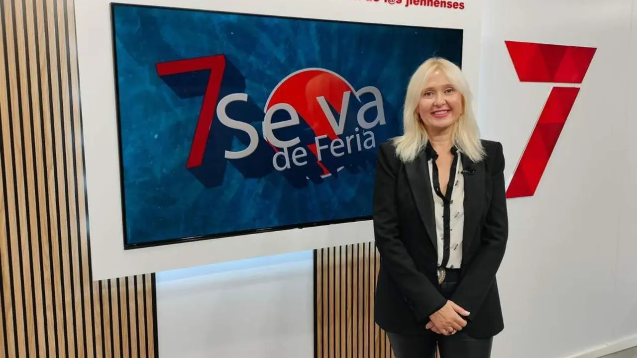 Mar&iacute;a Espejo en el plat&oacute; de 7TV Ja&eacute;n.  - VIVA Ja&eacute;n