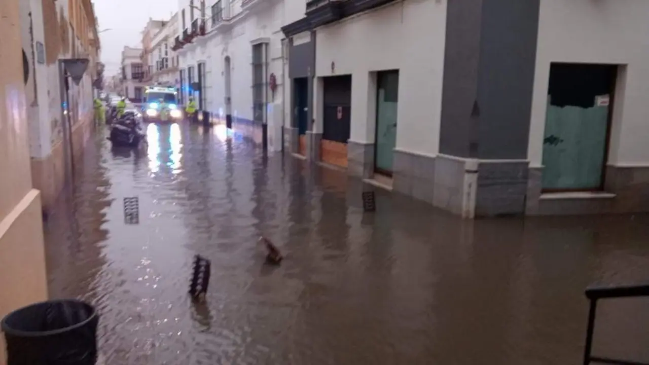 Inundaciones en Sanl&uacute;car. - 