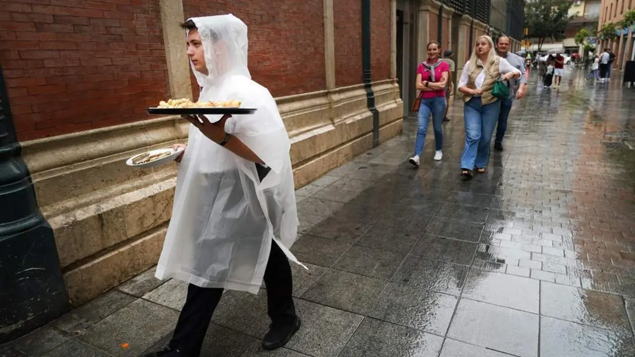 Lluvia en M&aacute;laga el pasado 11 de octubre. - EP