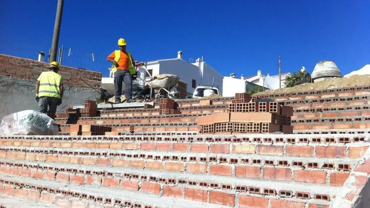 Trabajadores de la construcci&oacute;n. - EP.