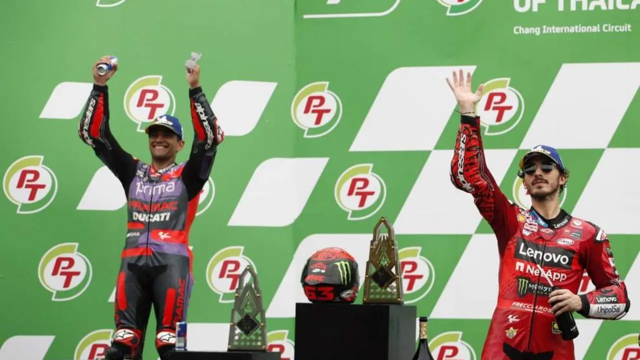 Francesco Bagnaia y Jorge Mart&iacute;n. - EFE