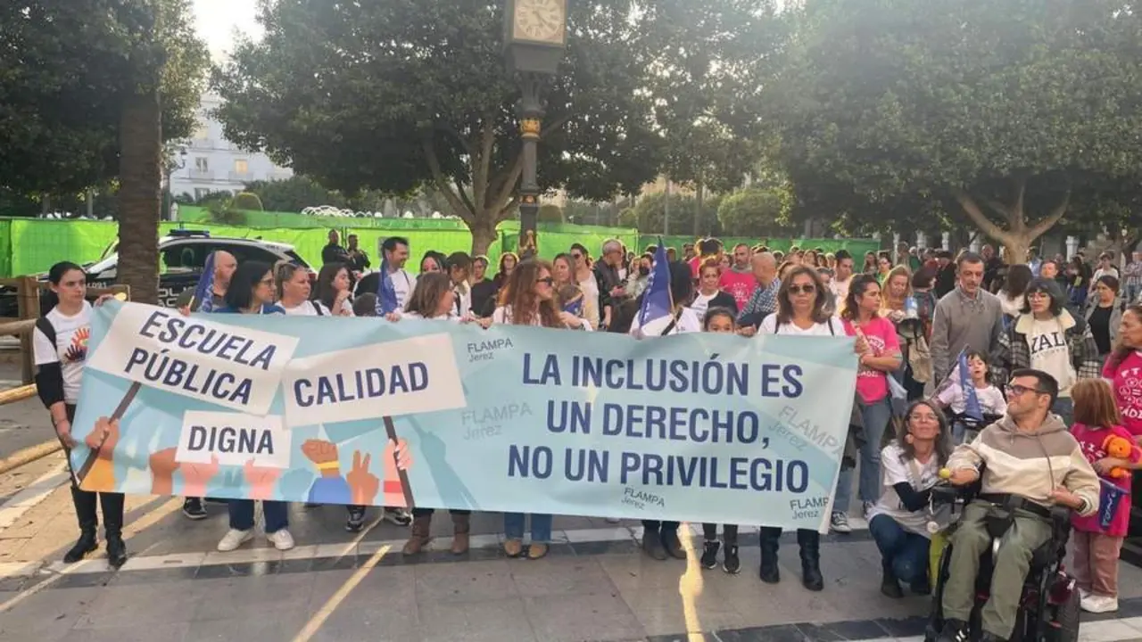 Imagen de la protesta de la Flampa del pasado viernes - Jim&eacute;nez