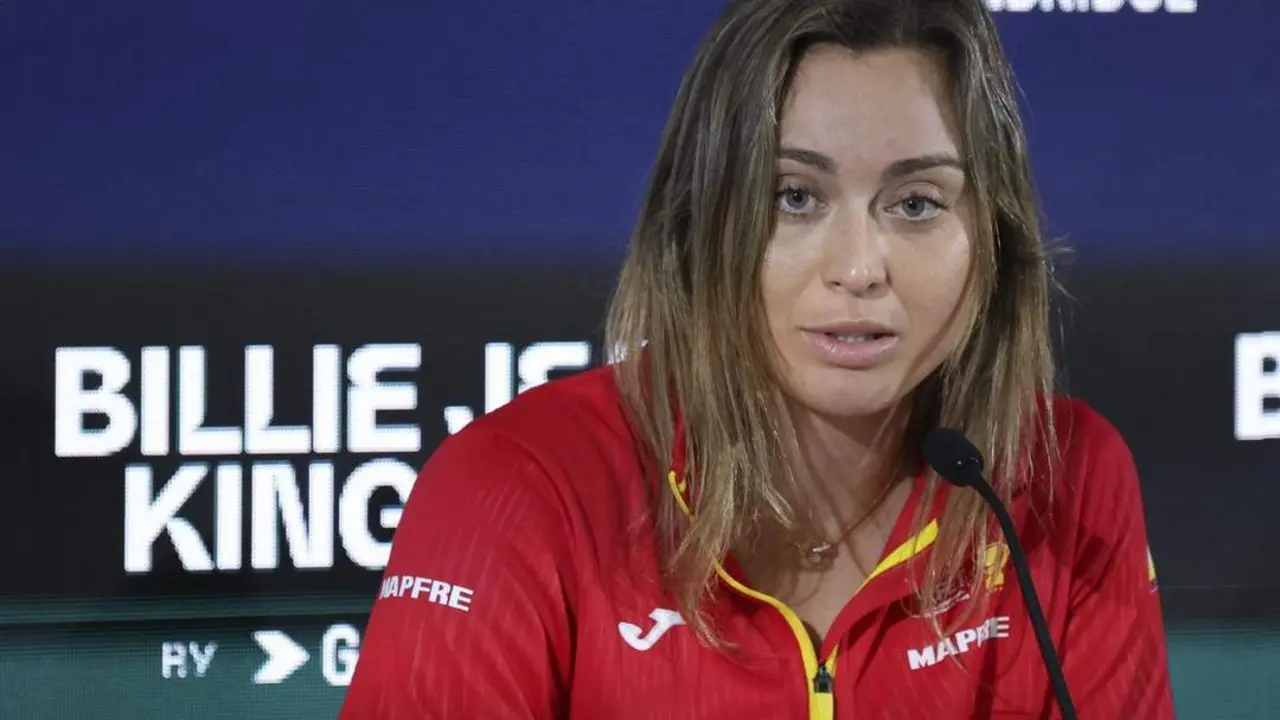 Paula Badosa en rueda de prensa en M&aacute;laga. - EFE/Daniel P&eacute;rez