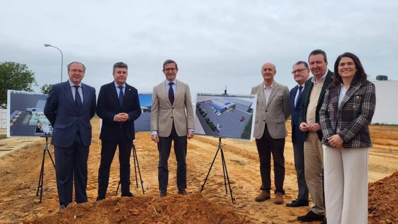 Acto de colocaci&oacute;n de la primera piedra de la nueva estaci&oacute;n ITV Lepe - J.A.