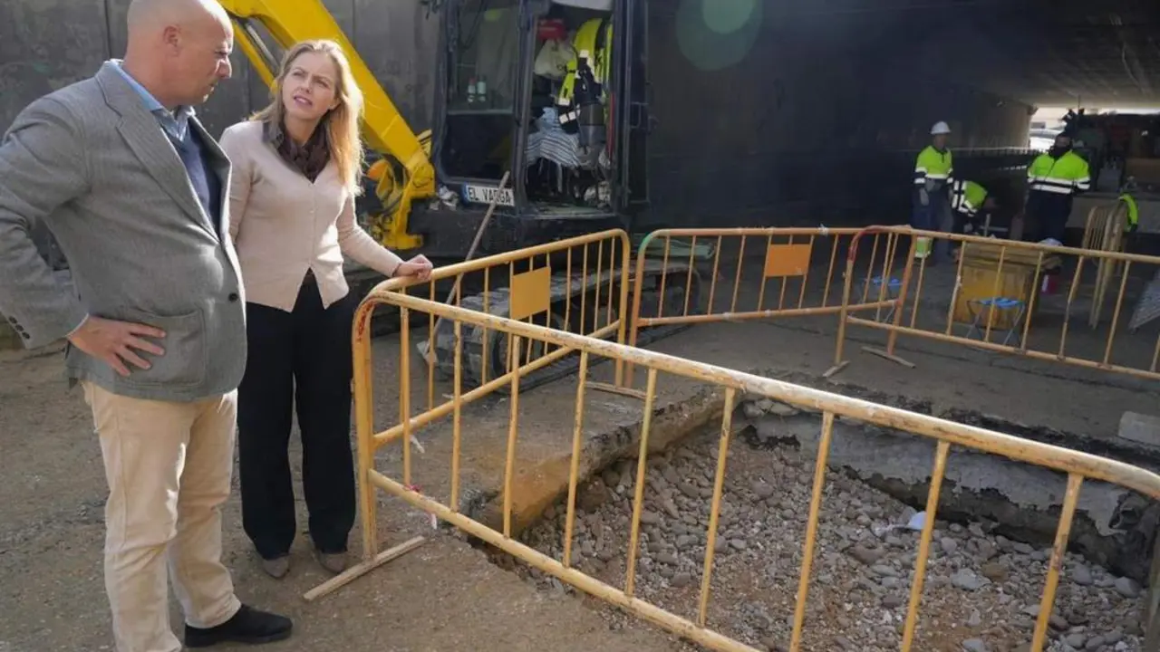 Cristina Pel&aacute;ez en las obras de Torreblanca - 