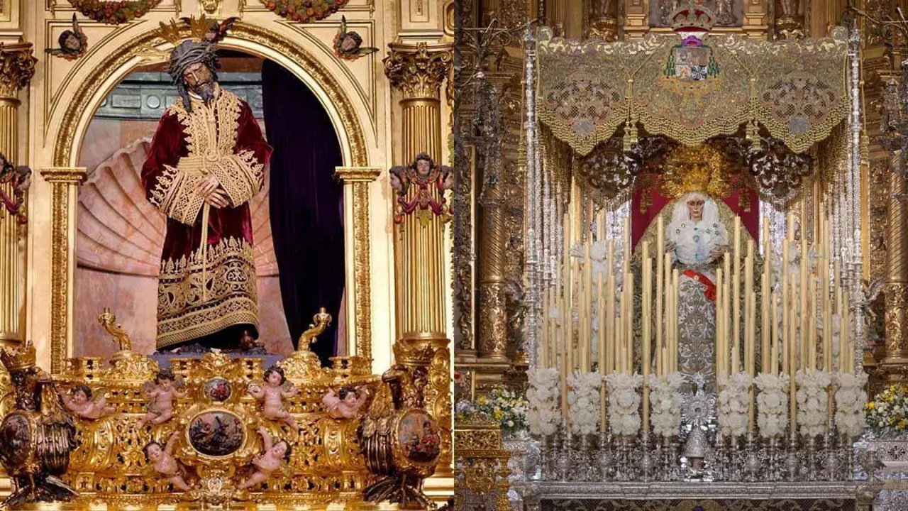 El Gran Poder y la Esperanza Macarena en su paso - 