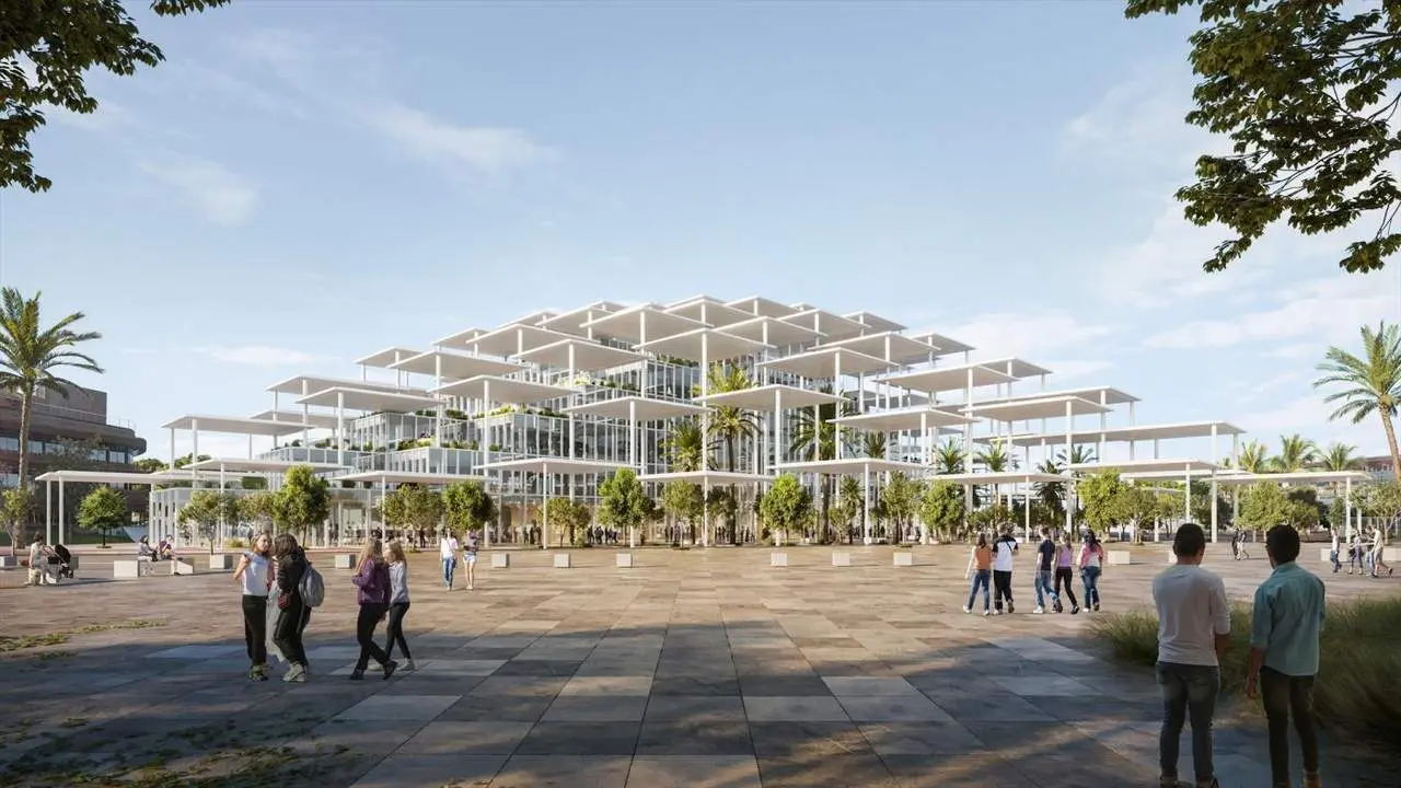 Recreaci&oacute;n del futuro edificio del Centro Com&uacute;n de Investigaci&oacute;n. - EP.