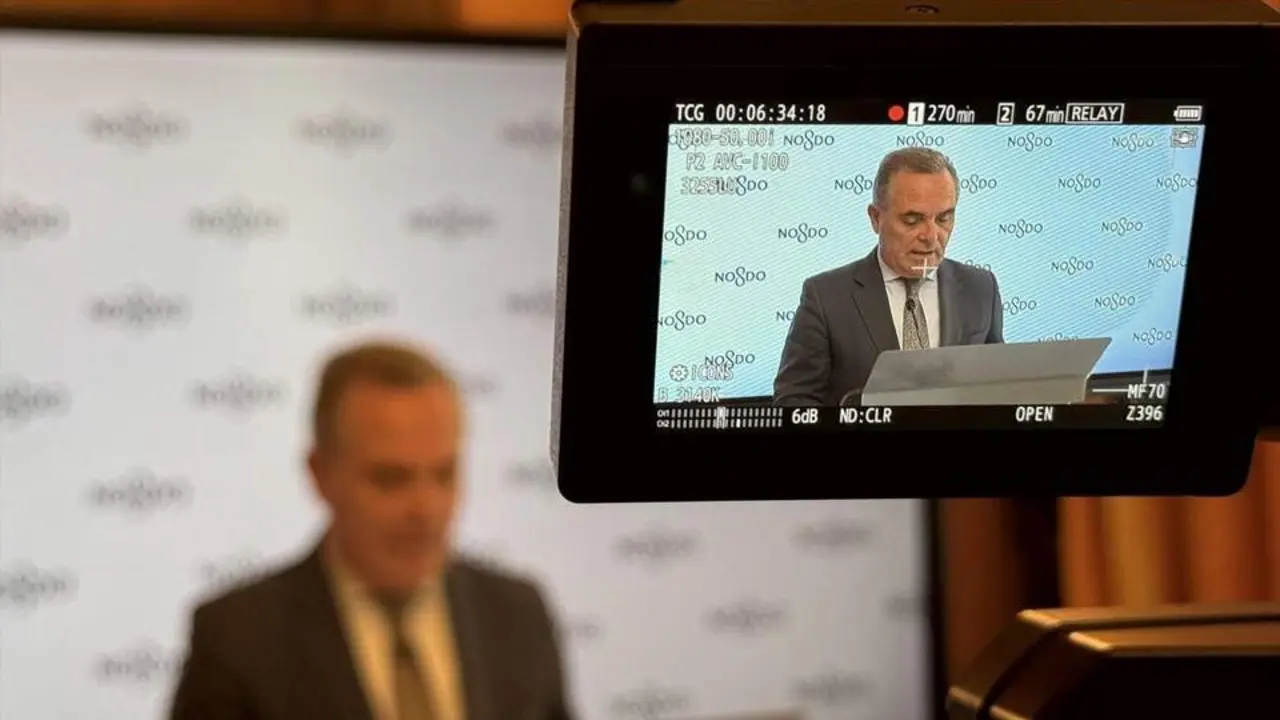 El portavoz del Gobierno local, Juan Bueno, en la rueda de prensa. - Ayuntamiento.