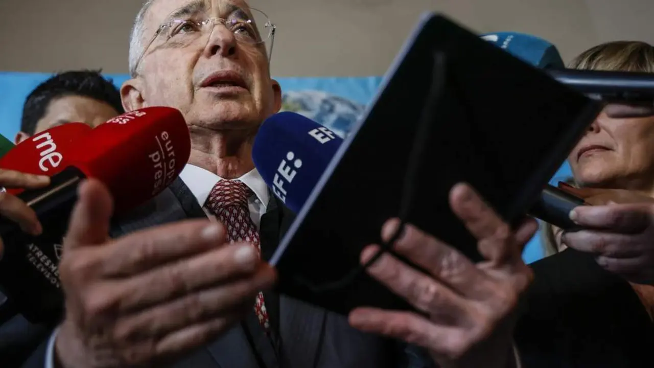 El expresidente de Colombia &Aacute;lvaro Uribe. - Europa Press