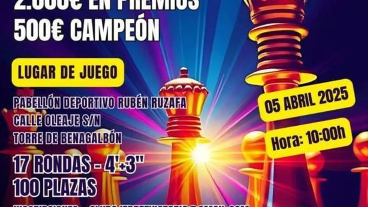 Torneo de ajedrez Blitz de Rinc&oacute;n de la Victoria. - AYTO. RINC&Oacute;N DE LA VICTORIA