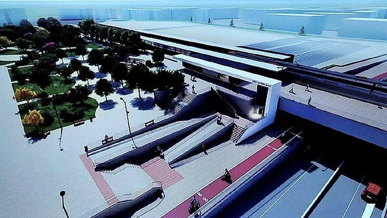 Recreaci&oacute;n virtual de la futura estaci&oacute;n de La Pepa.  - Andaluc&iacute;a Informaci&oacute;n