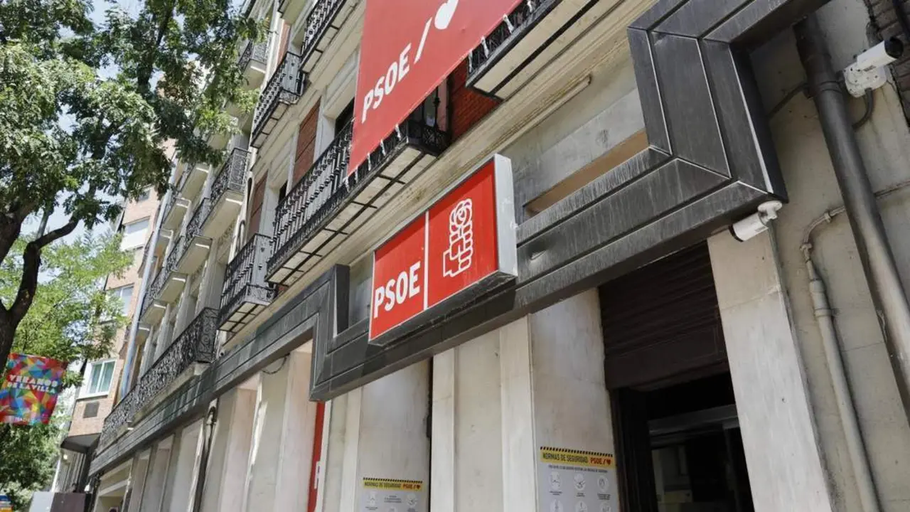Edificio de la sede del PSOE, situado en la calle Ferraz. - EP