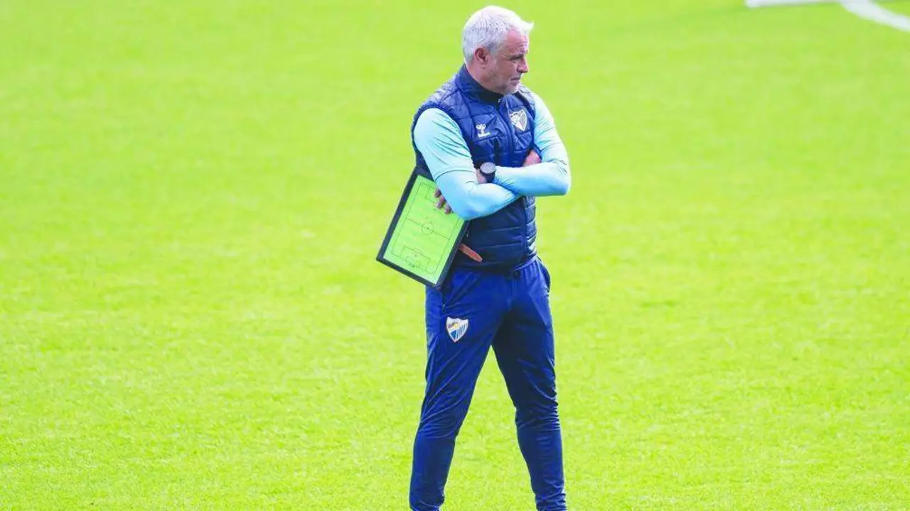 Pellicer durante un entreno. - M&aacute;laga CF