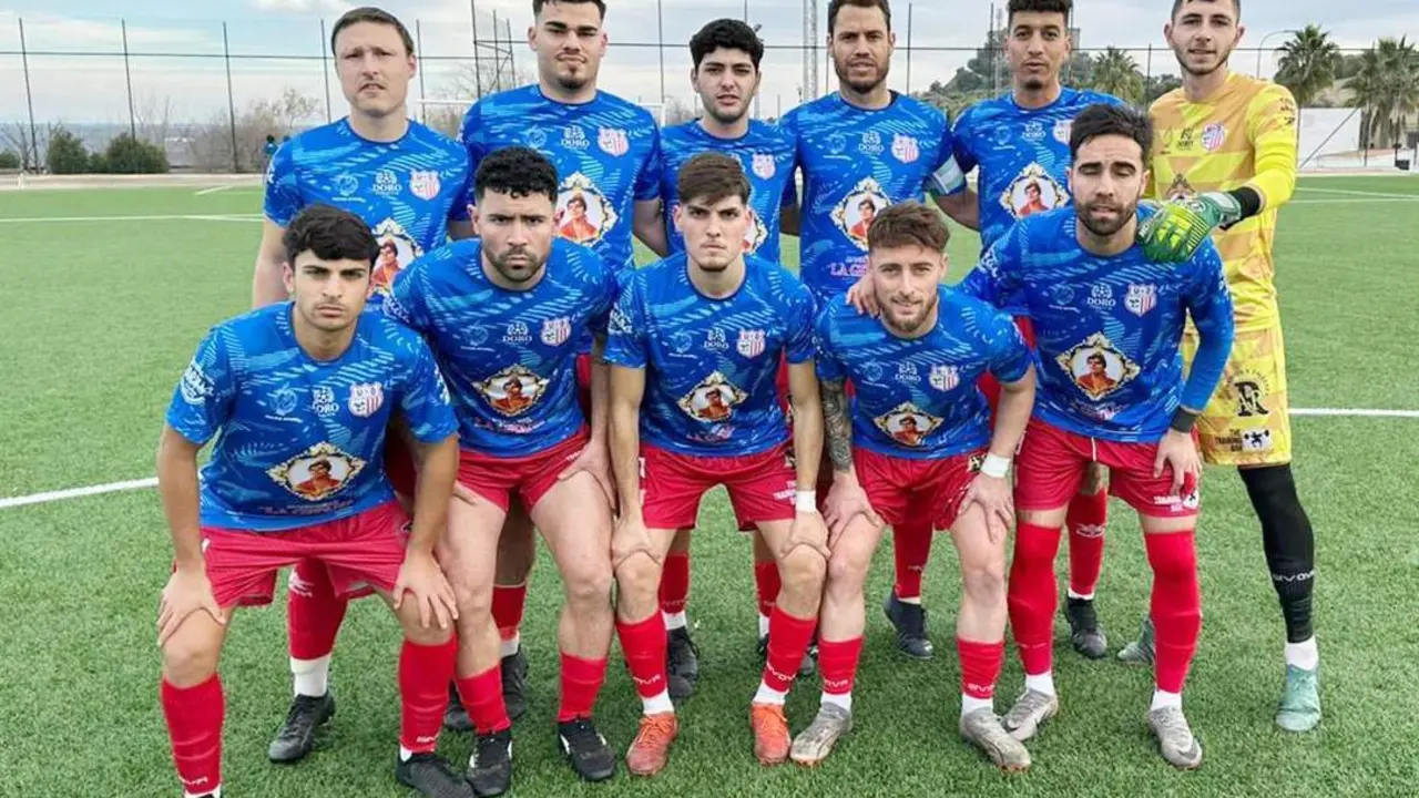Once inicial de la UD Algaida en Almod&oacute;var del R&iacute;o - UDA