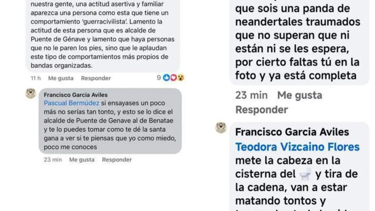 Los comentarios en redes por el alcalde de Puente de G&eacute;nave.  - Viva Ja&eacute;n