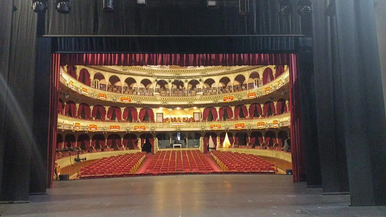 Escenario del Gran Teatro Falla. - &Aacute;lvaro Geneiro