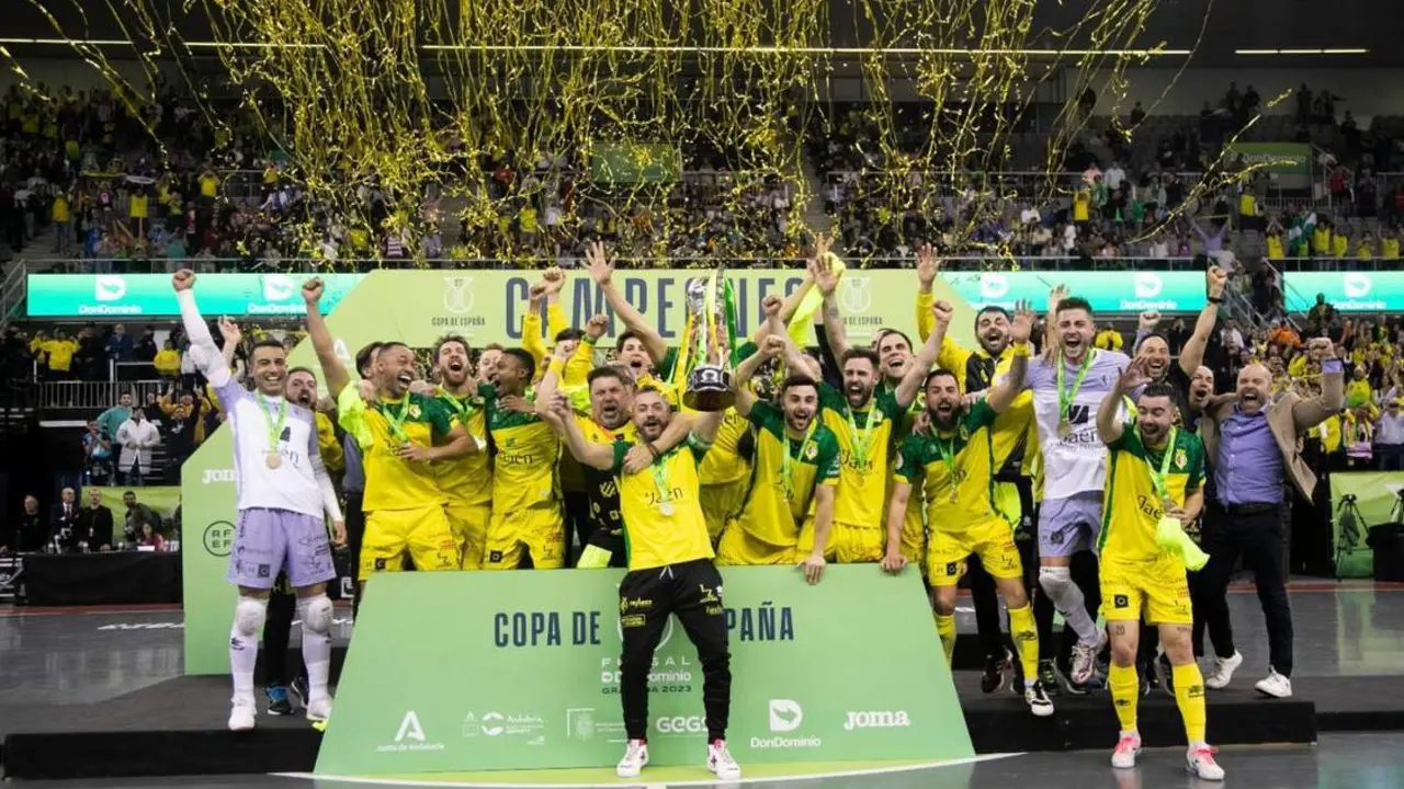 Ja&eacute;n Para&iacute;so Interior en la celebraci&oacute;n de su tercera Copa de Espa&ntilde;a. - RFEF