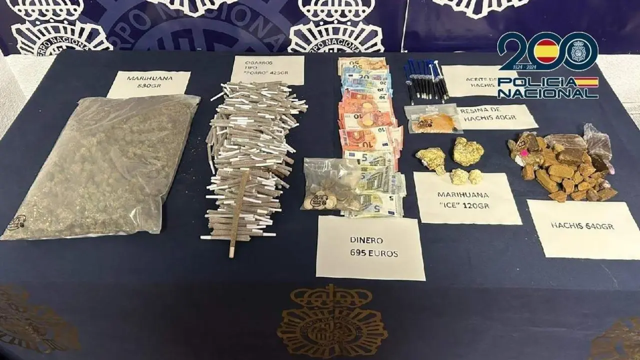 Material intervenido. - POLIC&Iacute;A NACIONAL