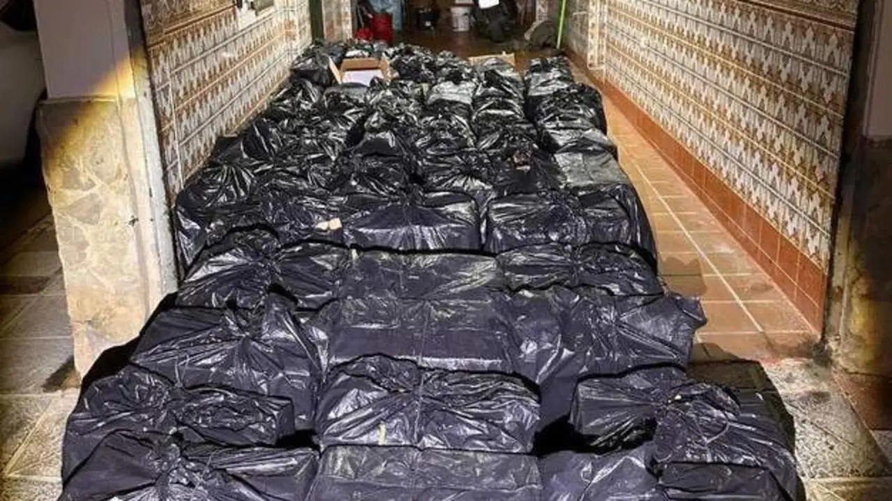 Tabaco de contrabando intervenido. - AI