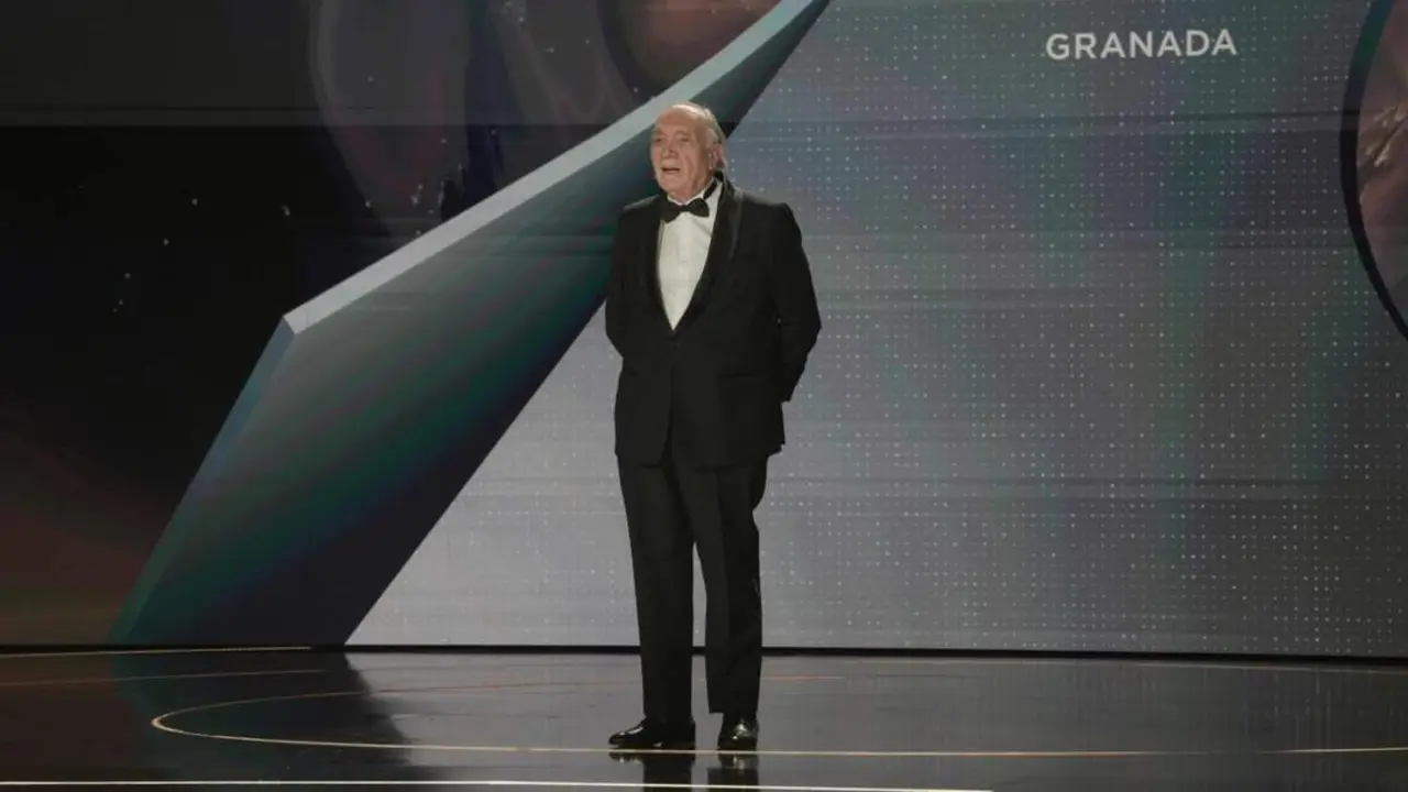 M&eacute;ndez Leite durante su discurso en los Goya - RTVE