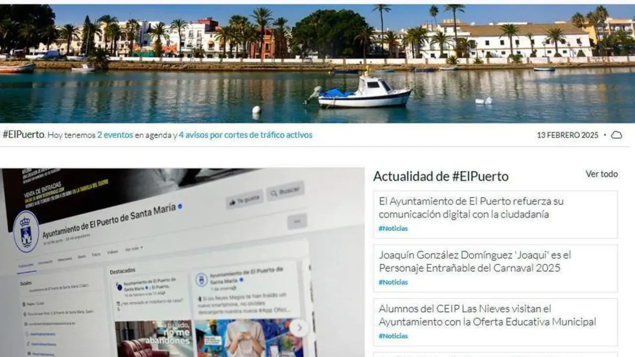 UNA IMAGEN DE LA WEB DEL AYUNTAMIENTO DE EL PUERTO. - VIVA