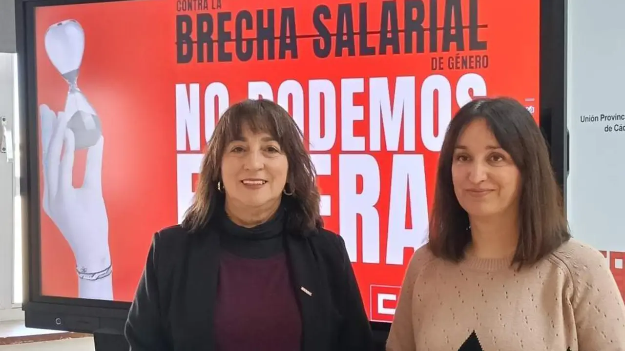 Inmaculada Ortega y Silvia G&oacute;mez, de CCOO. - VIVA